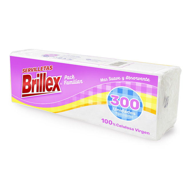 SERVILLETA JUMBO BRILLEX 300un