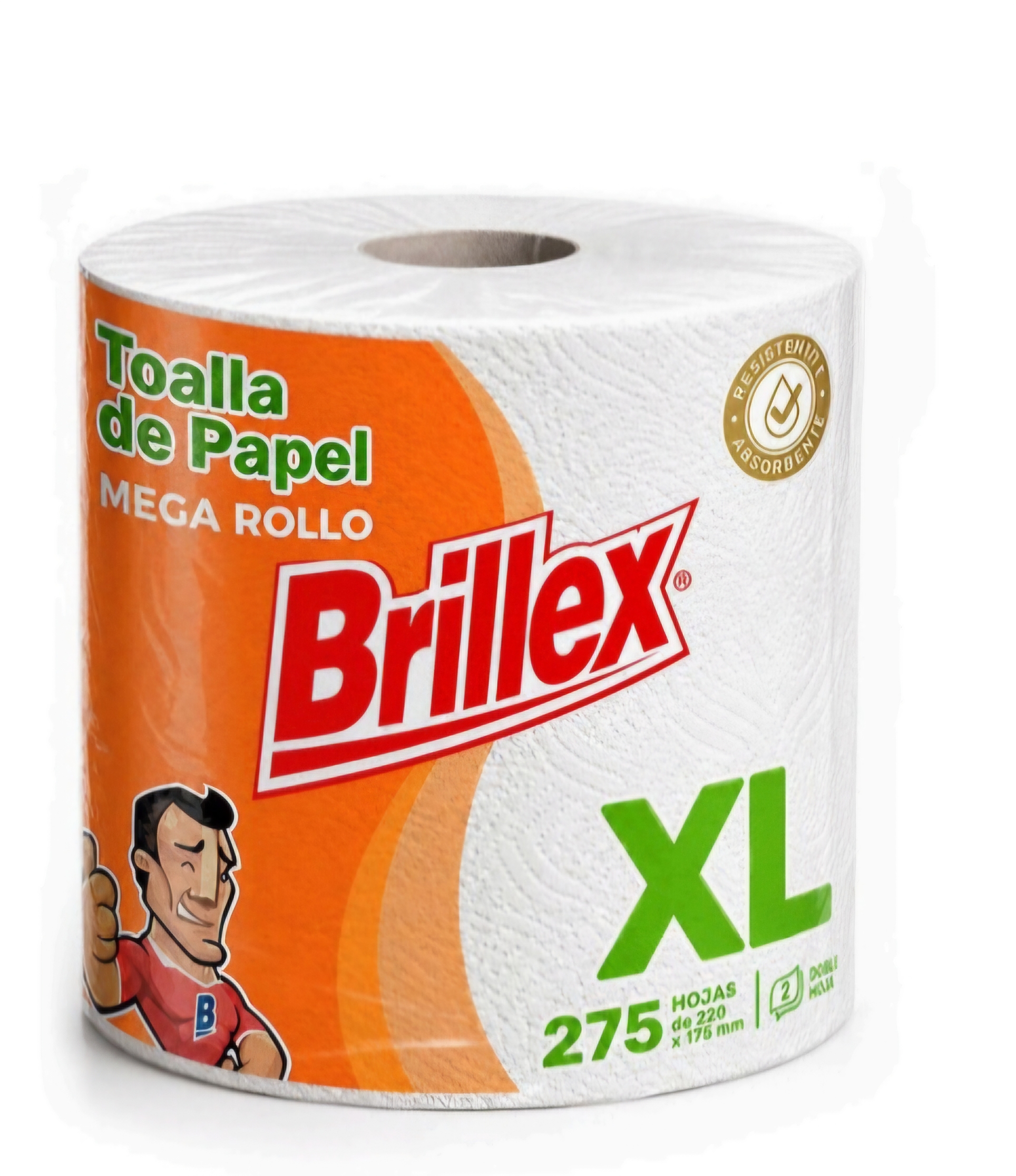 TOALLA DE PAPEL BRILLEX DOBLE HOJA 60mts