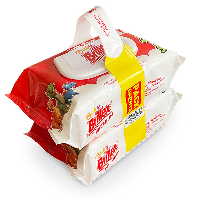 TOALLA HUMEDA BRILLEX LIMON 80un PACK x 2un