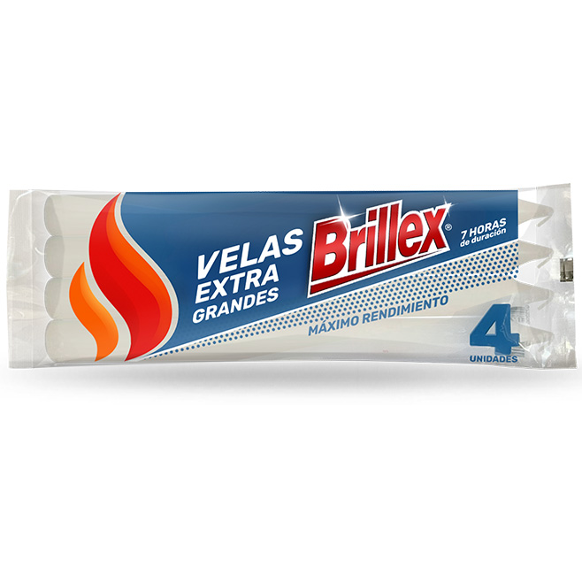 VELA BRILLEX EXTRA GRANDE 4un